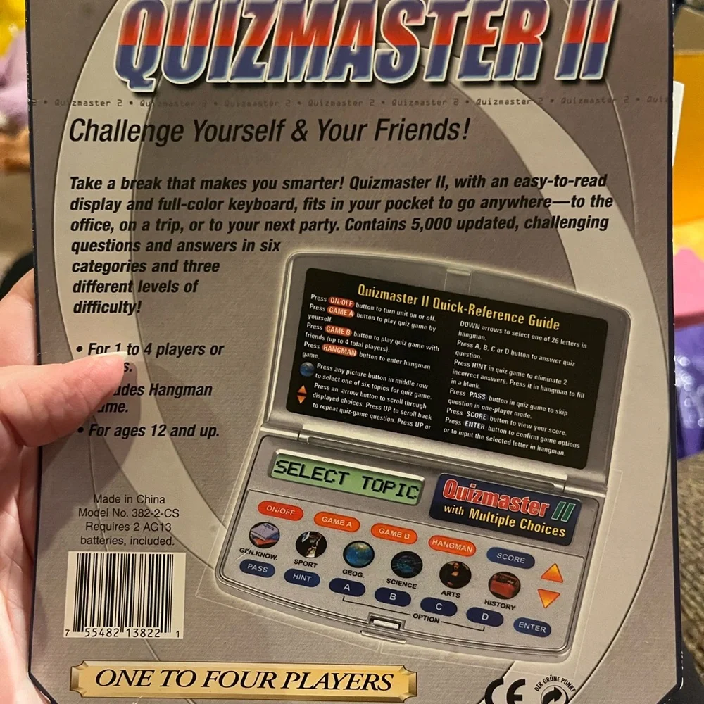 Quizmaster II Electronic Handheld Game - Silver